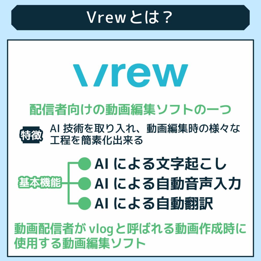 Vrewとは？