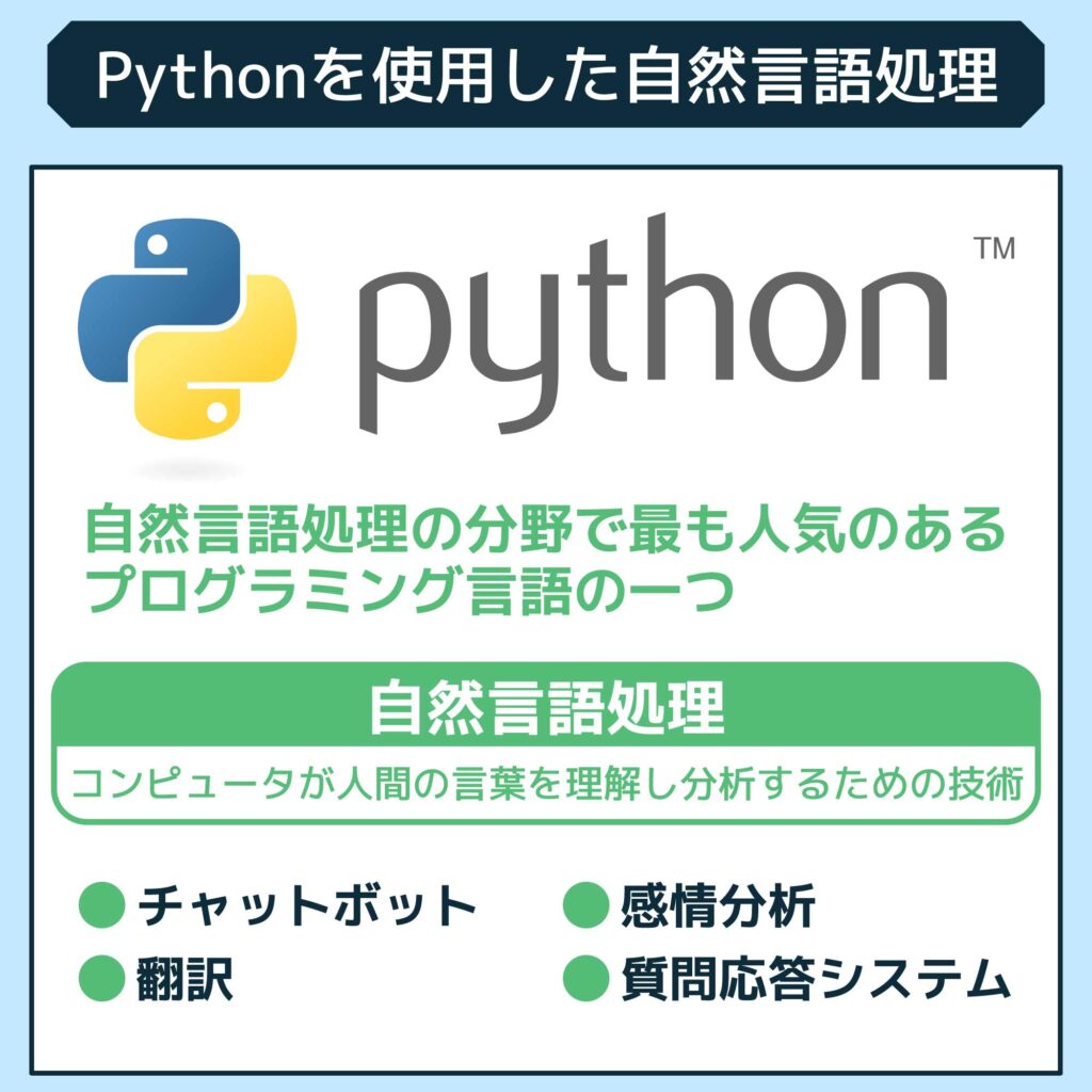 Pythonを使用した自然言語処理